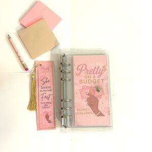 Pink Budget Planner with Bookmark